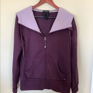Tuff Athletes, purple zip up jacket with hood